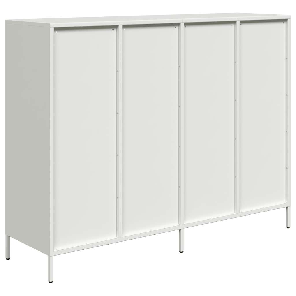 Sideboard White 135x39x103.5 cm Cold-rolled Steel